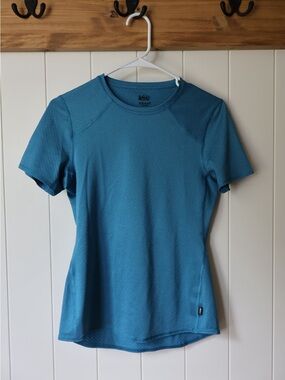 REI Women's Blue Short-Sleeve Active Tee XS